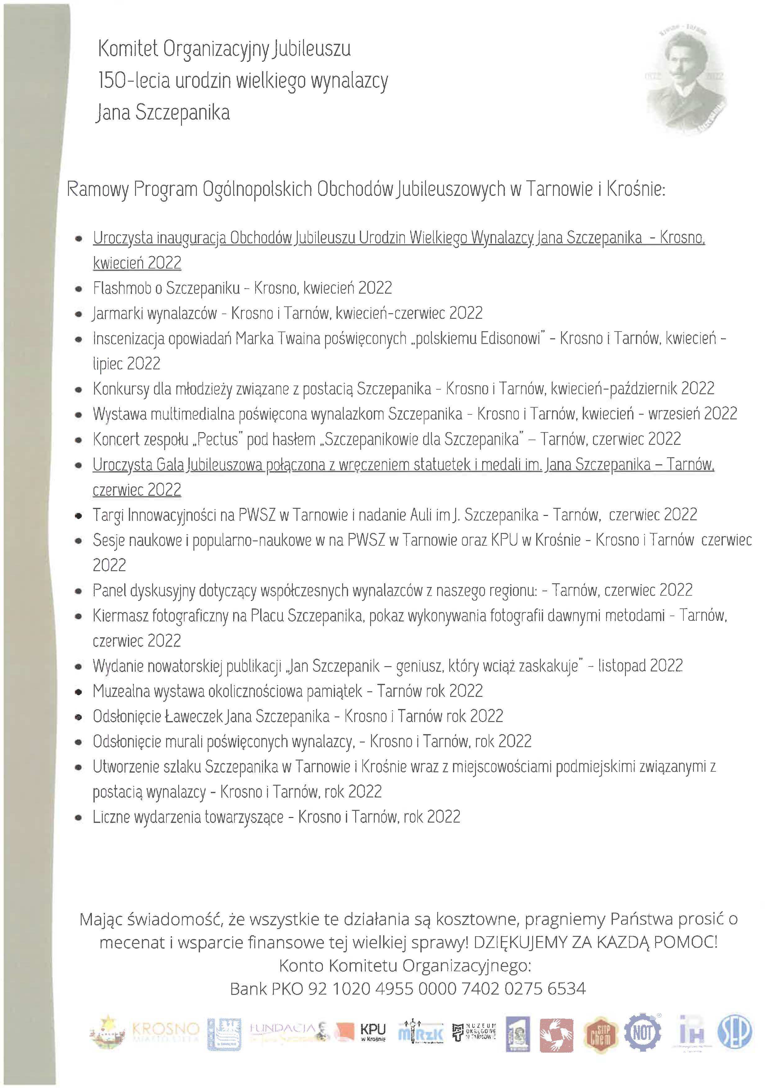 jubileusz program